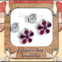 earrings_studs_flower_stone_silver_925_pendant_kids_lakasa_e-shop_jewelleries